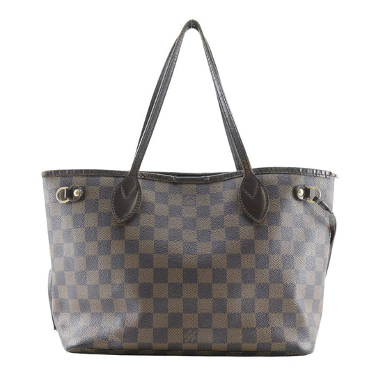 LOUIS VUITTON Tote Bag N51109 Damier canvas Brown Never full PM Women Used Authentic