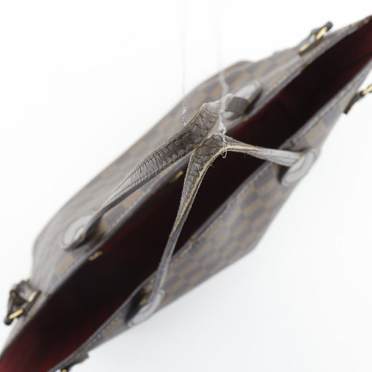 LOUIS VUITTON Tote Bag N51109 Damier canvas Brown Never full PM Women Used Authentic