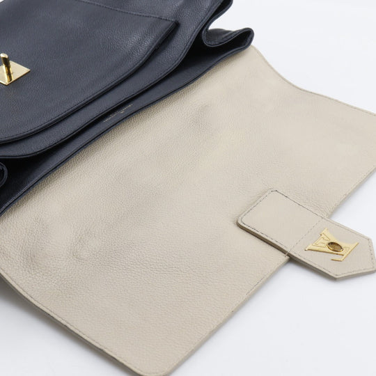 LOUIS VUITTON Tote Bag M50191 Calfskin Black / beige Rock Me MM Women Used Authentic