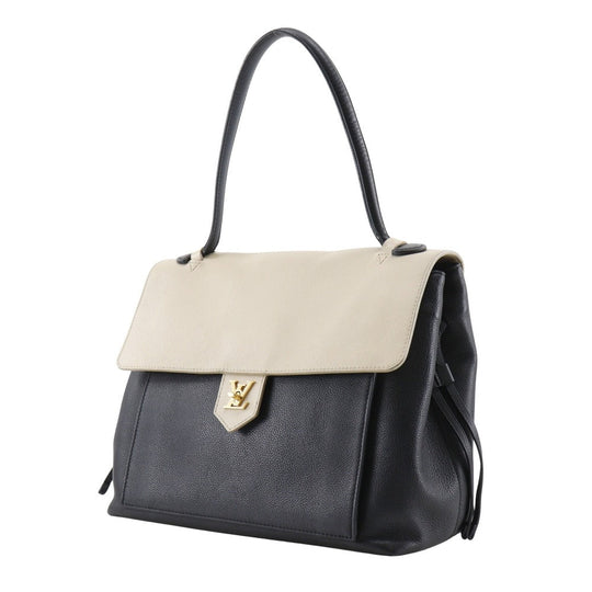 LOUIS VUITTON Tote Bag M50191 Calfskin Black / beige Rock Me MM Women Used Authentic