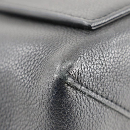 LOUIS VUITTON Tote Bag M50191 Calfskin Black / beige Rock Me MM Women Used Authentic