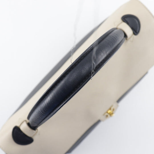 LOUIS VUITTON Tote Bag M50191 Calfskin Black / beige Rock Me MM Women Used Authentic