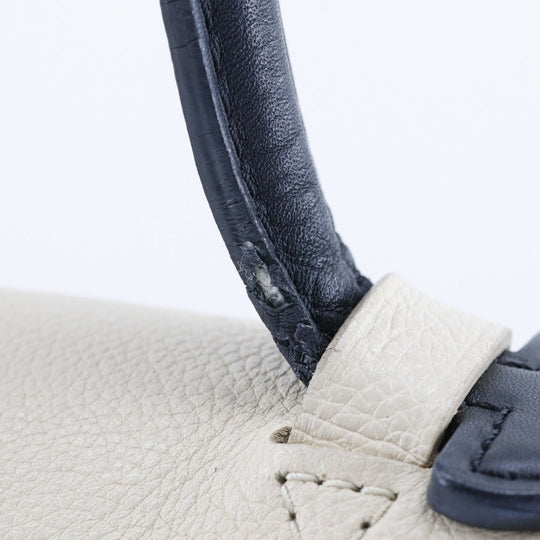 LOUIS VUITTON Tote Bag M50191 Calfskin Black / beige Rock Me MM Women Used Authentic