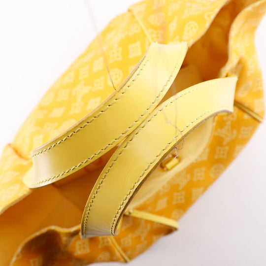 LOUIS VUITTON Tote Bag M95989 canvas yellow Monogram beach line Hippo Ipanema GM Women Used Authentic