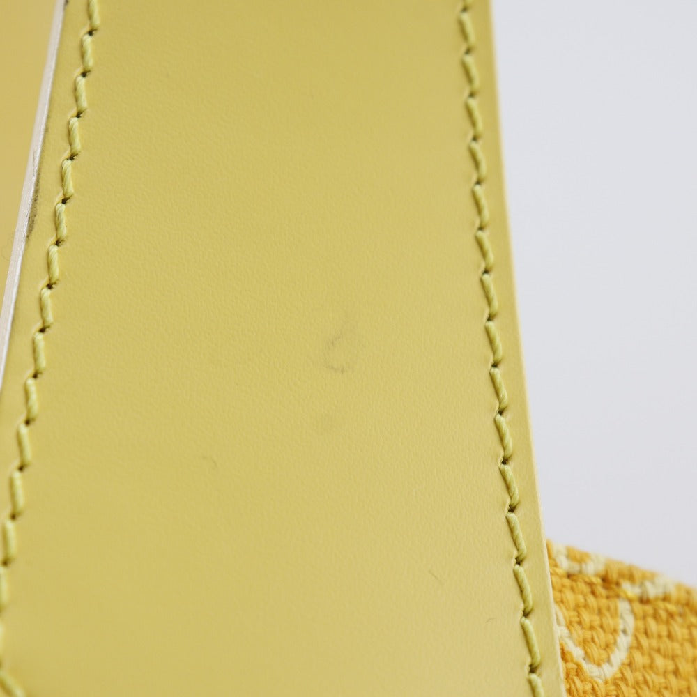 LOUIS VUITTON Tote Bag M95989 canvas yellow Monogram beach line Hippo Ipanema GM Women Used Authentic