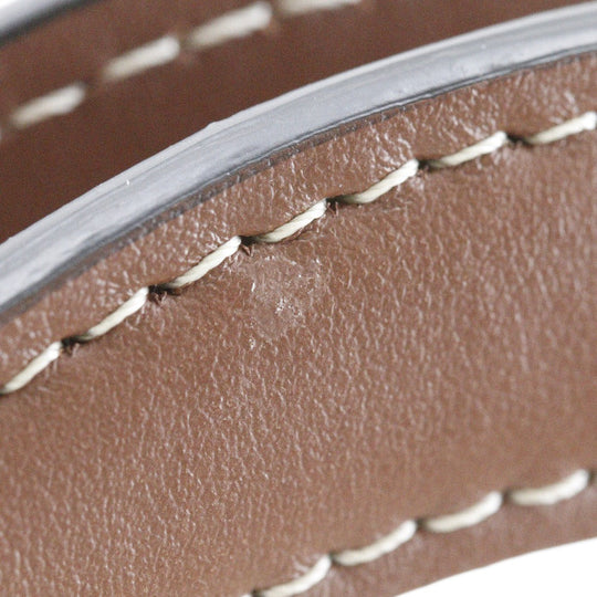 BURBERRY Handbag Canvas, Calfskin Brown white 2WAYShoulder Pocket bag Women Secondhand Authentic