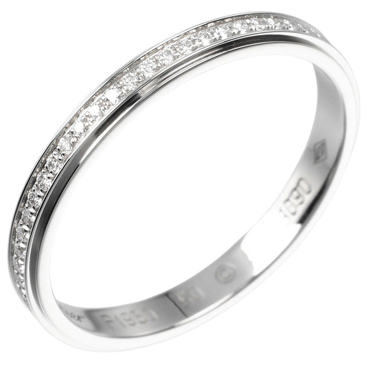 CARTIER Ring Pt950Platinum, Diamond Silver Damour Flu Eternity Women 50 Used Authentic