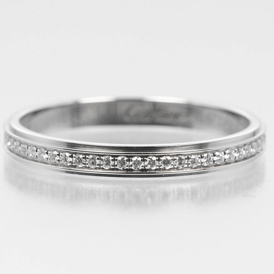 CARTIER Ring Pt950Platinum, Diamond Silver Damour Flu Eternity Women 50 Used Authentic
