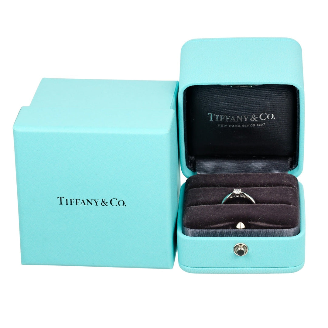 TIFFANY&Co. Ring 0.19ct VS2/H/3EX Pt950Platinum, Diamond Silver harmony Women Used Authentic