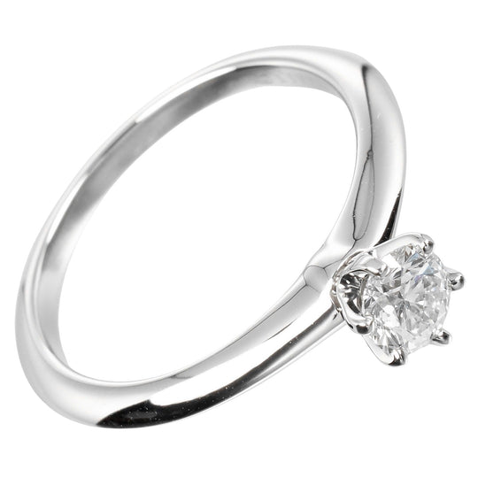 TIFFANY&Co. Ring 0.32ct VS1/F/3EX Pt950Platinum, Diamond Silver Solitaire Women Used Authentic
