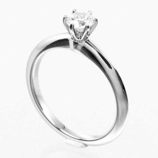 TIFFANY&Co. Ring 0.32ct VS1/F/3EX Pt950Platinum, Diamond Silver Solitaire Women Used Authentic