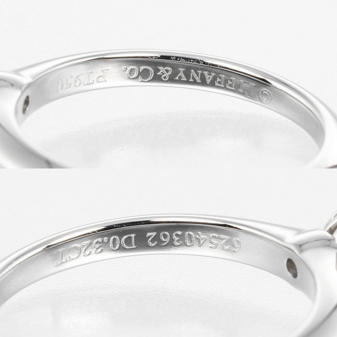 TIFFANY&Co. Ring 0.32ct VS1/F/3EX Pt950Platinum, Diamond Silver Solitaire Women Used Authentic