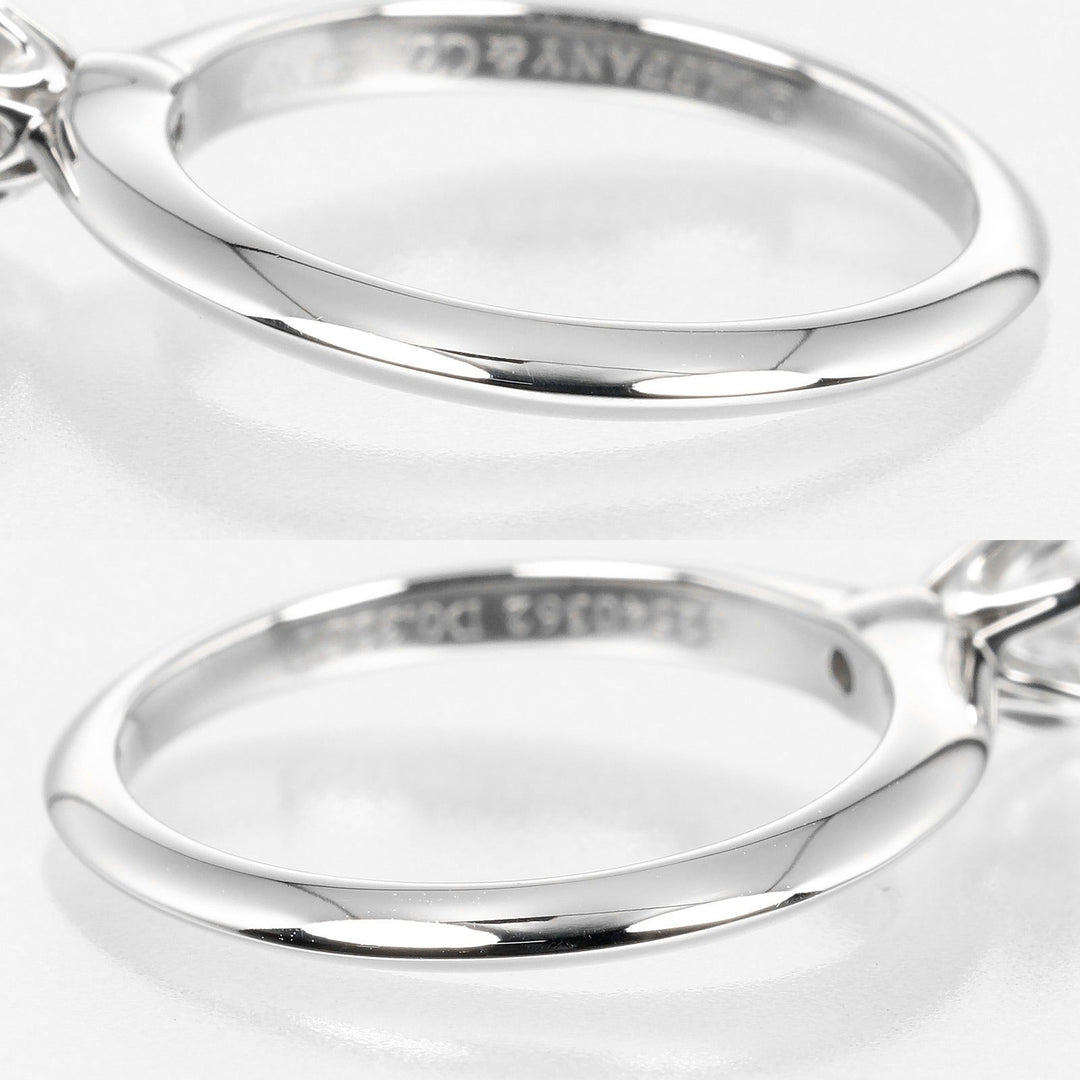 TIFFANY&Co. Ring 0.32ct VS1/F/3EX Pt950Platinum, Diamond Silver Solitaire Women Used Authentic