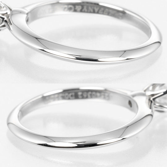 TIFFANY&Co. Ring 0.32ct VS1/F/3EX Pt950Platinum, Diamond Silver Solitaire Women Used Authentic
