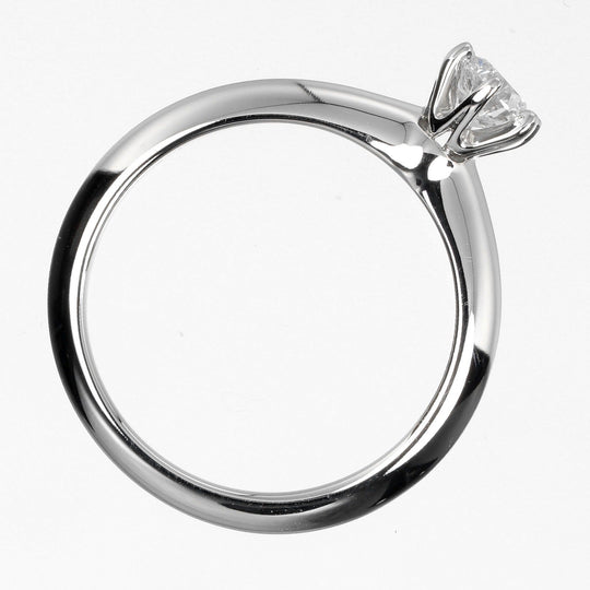 TIFFANY&Co. Ring 0.32ct VS1/F/3EX Pt950Platinum, Diamond Silver Solitaire Women Used Authentic