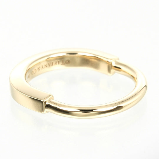 TIFFANY&Co. Ring K18 yellow gold gold Lock Women Used Authentic
