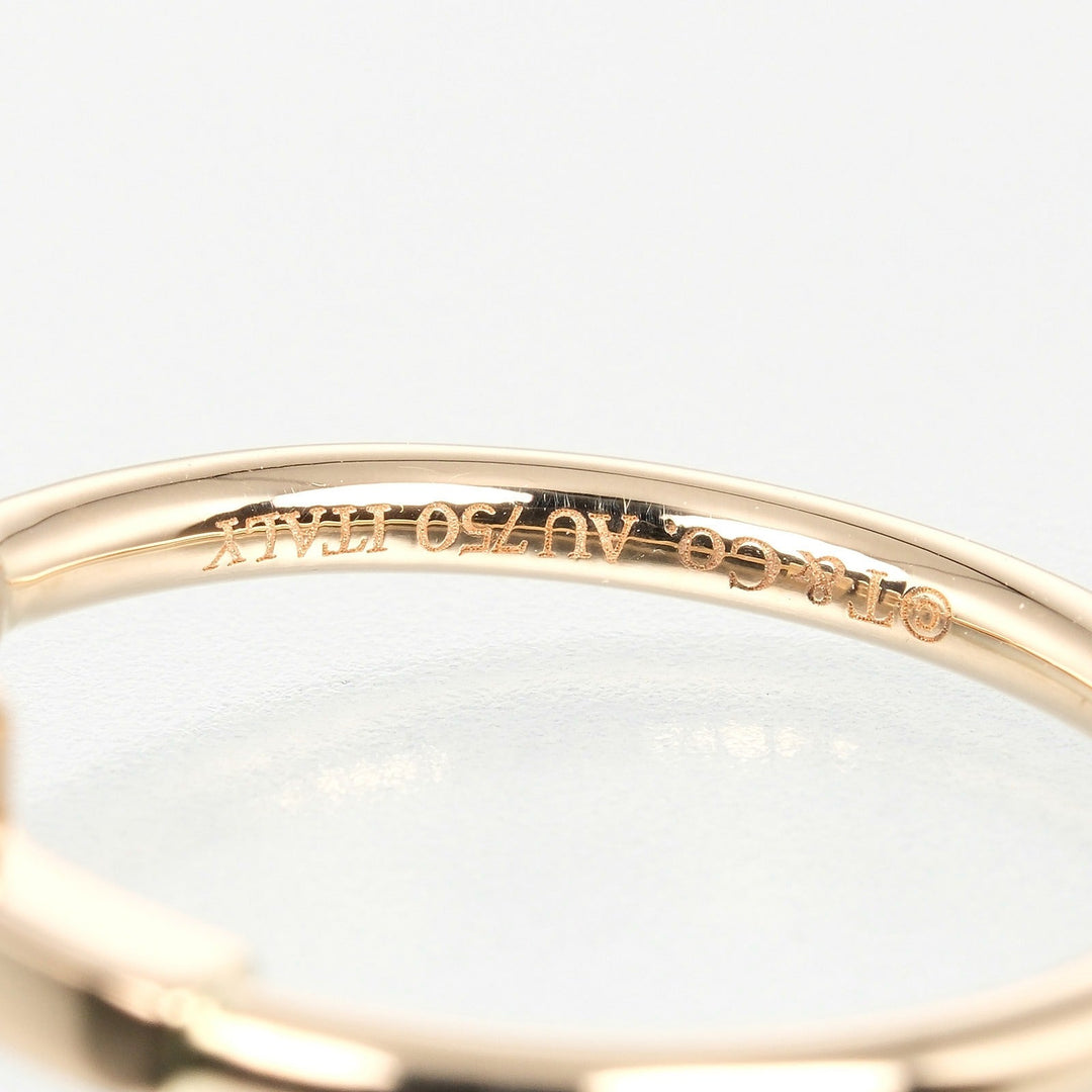 TIFFANY&Co. Ring K18 Pink Gold gold T wire