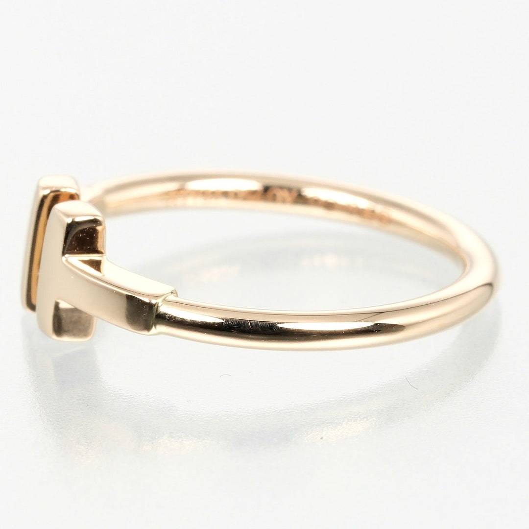 TIFFANY&Co. Ring K18 Pink Gold gold T wire
