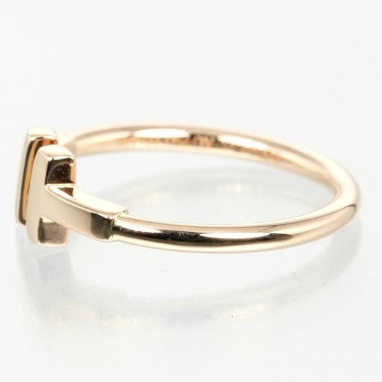 TIFFANY&Co. Ring K18 Pink Gold gold T wire