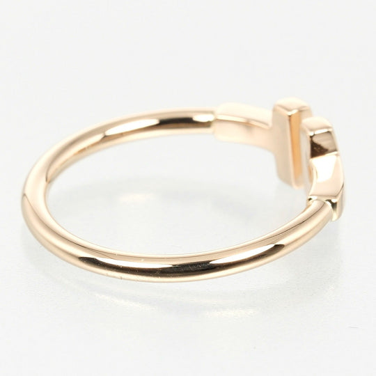 TIFFANY&Co. Ring K18 Pink Gold gold T wire