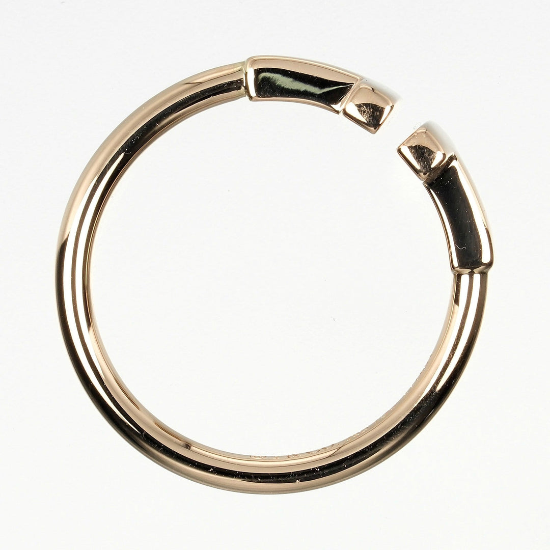 TIFFANY&Co. Ring K18 Pink Gold gold T wire