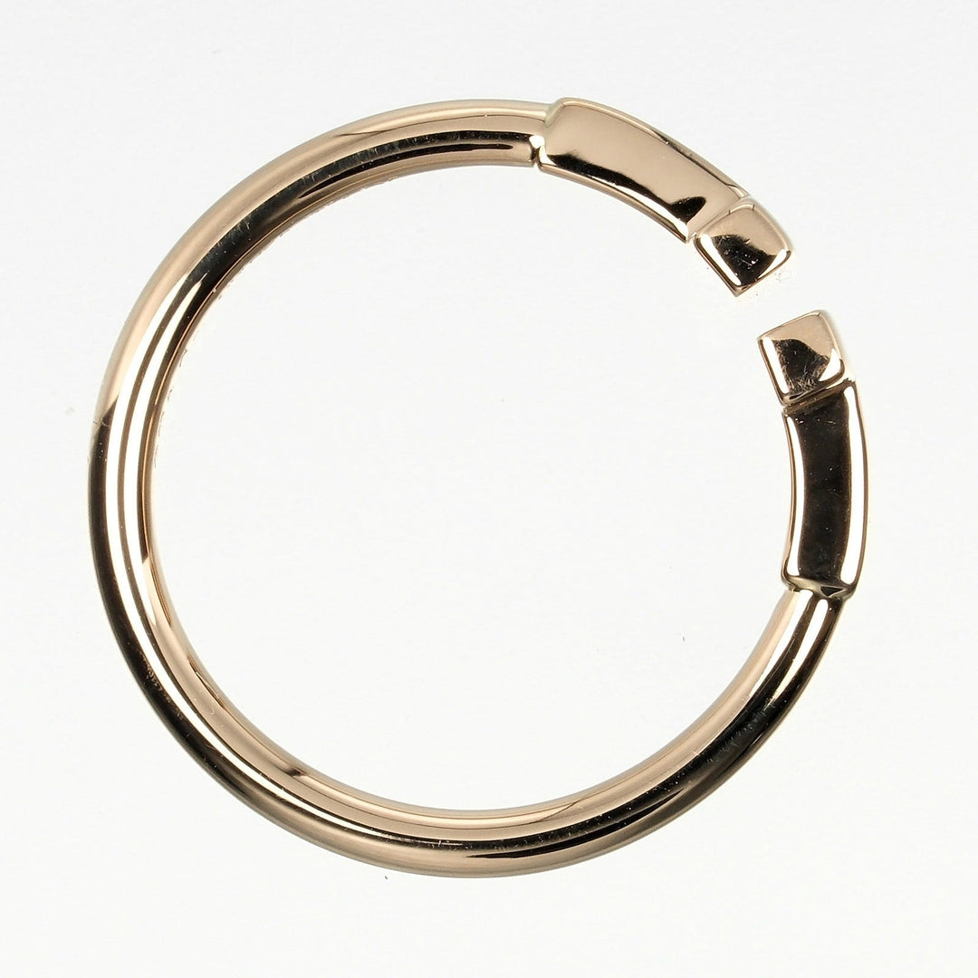 TIFFANY&Co. Ring K18 Pink Gold gold T wire