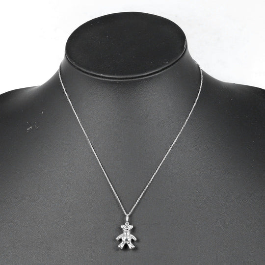 TIFFANY&Co. Necklace Silver925 Silver Teddy bear Women Used Authentic
