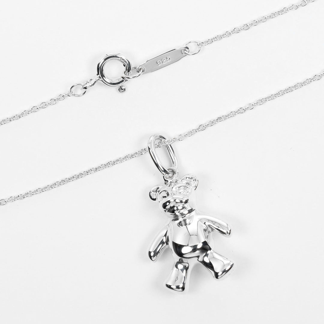 TIFFANY&Co. Necklace Silver925 Silver Teddy bear Women Used Authentic