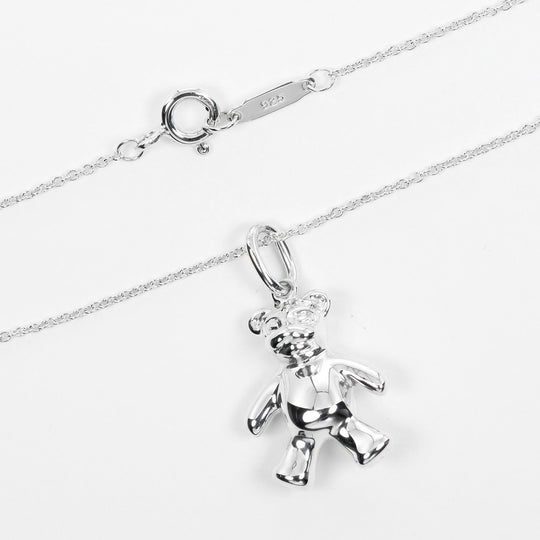 TIFFANY&Co. Necklace Silver925 Silver Teddy bear Women Used Authentic
