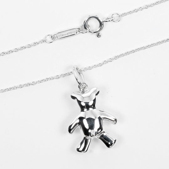 TIFFANY&Co. Necklace Silver925 Silver Teddy bear Women Used Authentic