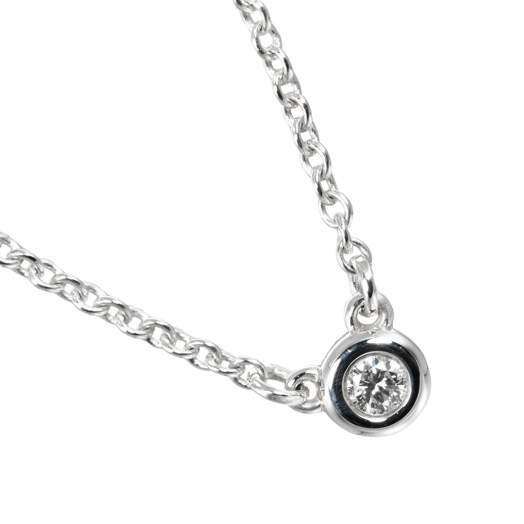 TIFFANY&Co. Necklace Silver925, Diamond Silver By the yard Women Used Authentic