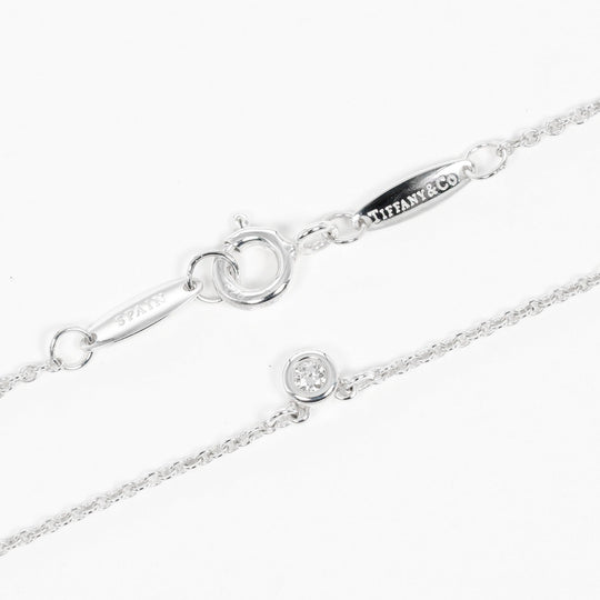 TIFFANY&Co. Necklace Silver925, Diamond Silver By the yard Women Used Authentic