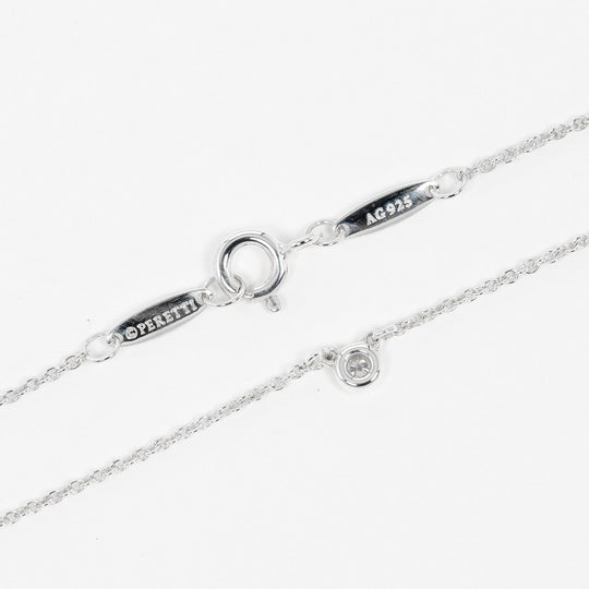 TIFFANY&Co. Necklace Silver925, Diamond Silver By the yard Women Used Authentic