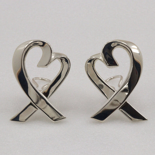 TIFFANY&Co. Pierce Silver925 Silver Paloma Picasso Large Loving heart Women Used Authentic