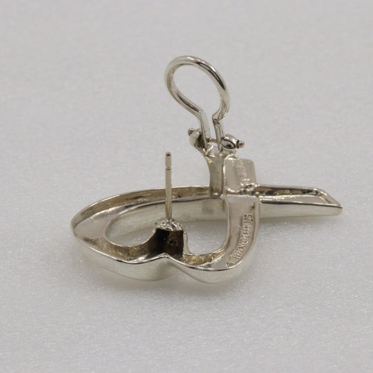 TIFFANY&Co. Pierce Silver925 Silver Paloma Picasso Large Loving heart Women Used Authentic