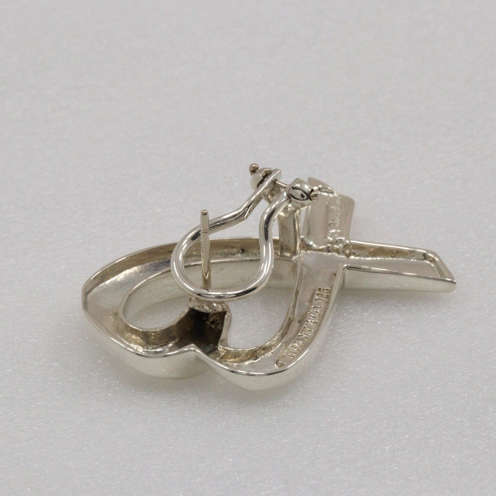 TIFFANY&Co. Pierce Silver925 Silver Paloma Picasso Large Loving heart Women Used Authentic