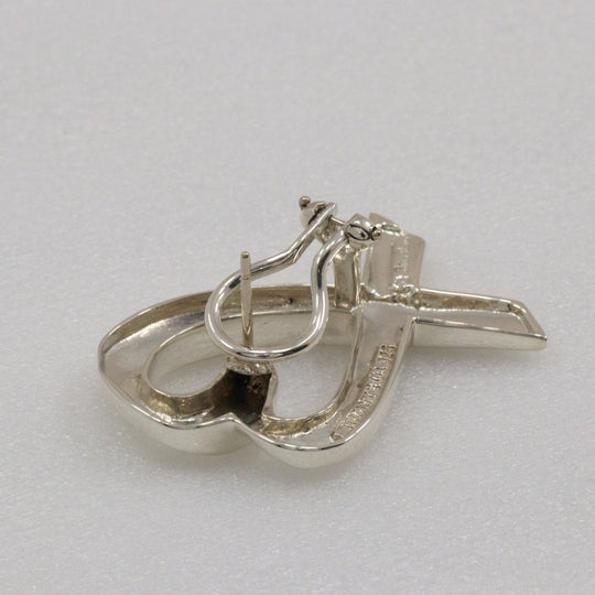 TIFFANY&Co. Pierce Silver925 Silver Paloma Picasso Large Loving heart Women Used Authentic