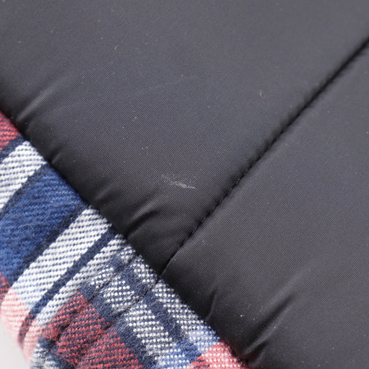 MONCLER Backpack Cotton, Wool, Nylon Red Check Pattern NEW GEORGE ZAINO Backpack Women Used Authentic