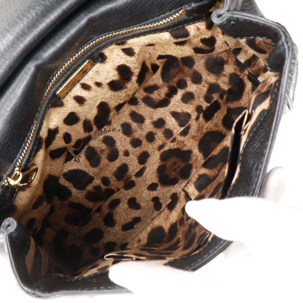 DOLCE&GABBANA Handbag leather black Sicily