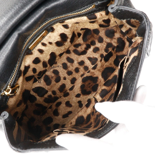 DOLCE&GABBANA Handbag leather black Sicily