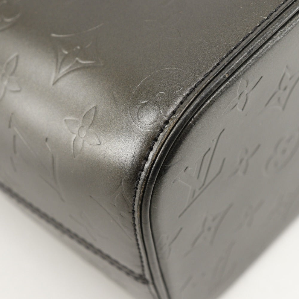 LOUIS VUITTON Tote Bag M55112 Monogram mat black Stockton Women Used Authentic