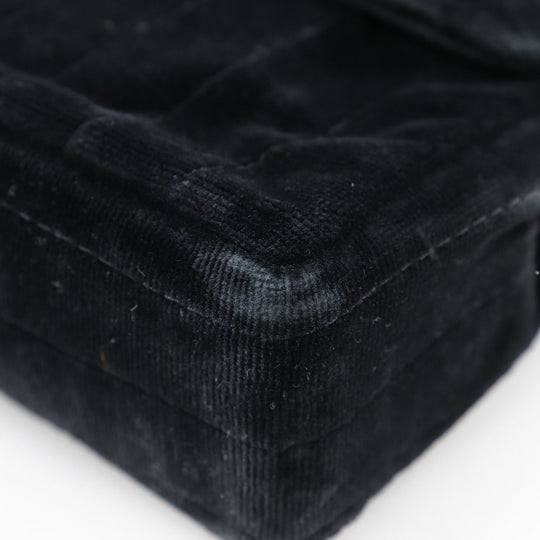 CHANEL Shoulder Bag Velor black Double chain Mademoiselle ChainShoulder Women Used Authentic