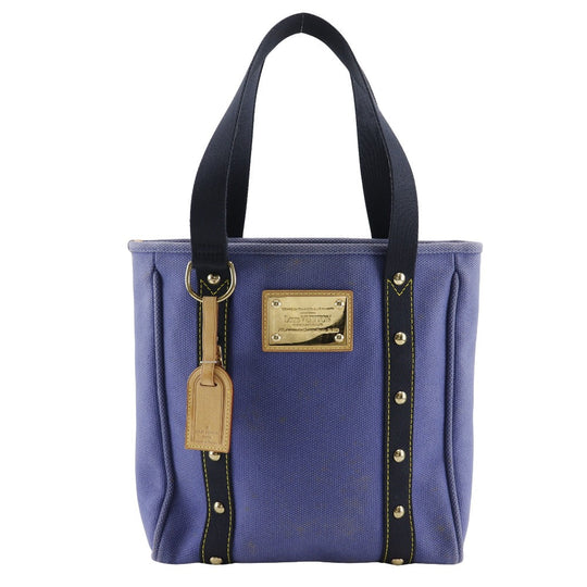 LOUIS VUITTON Tote Bag ‚l40087 canvas Blue Antigua Hippo MM Women Used Authentic