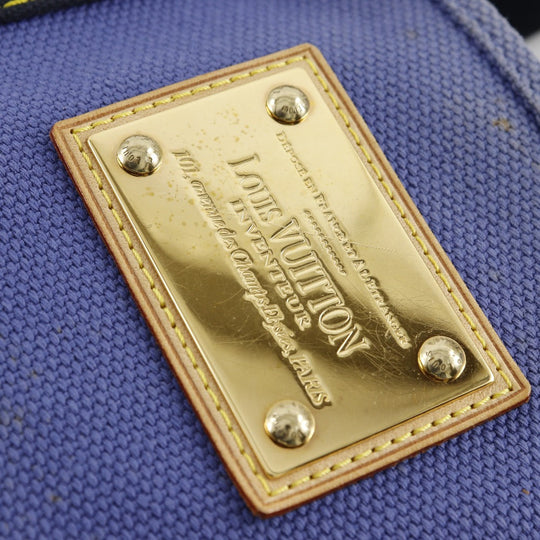 LOUIS VUITTON Tote Bag ‚l40087 canvas Blue Antigua Hippo MM Women Used Authentic