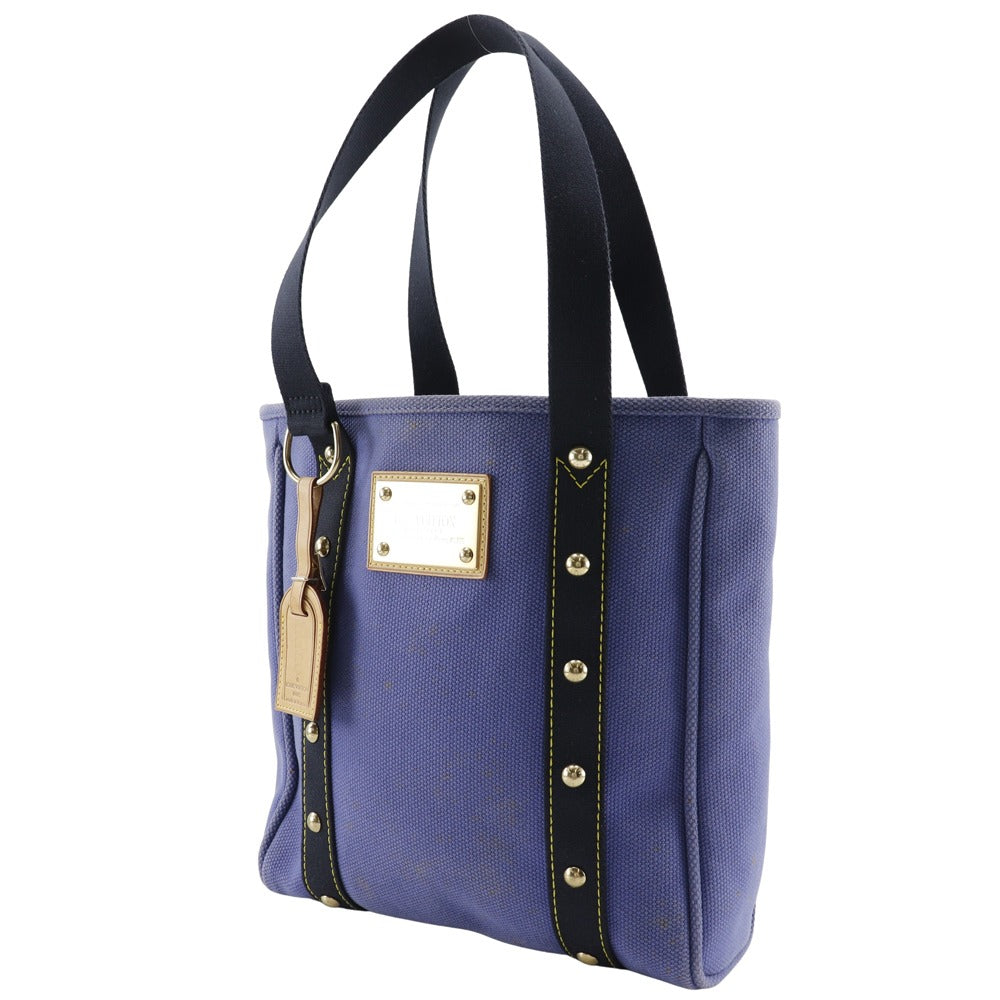 LOUIS VUITTON Tote Bag ‚l40087 canvas Blue Antigua Hippo MM Women Used Authentic
