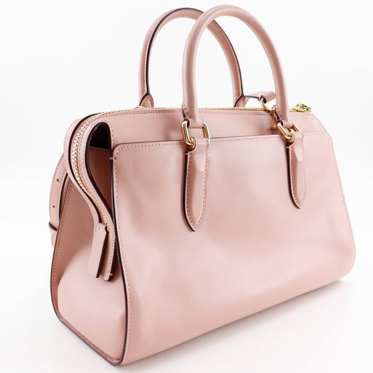 COACH Handbag 39290 leather pink Selena Gomez collaboration 2WAYShoulder Selena Bond Bag Women Used Authentic