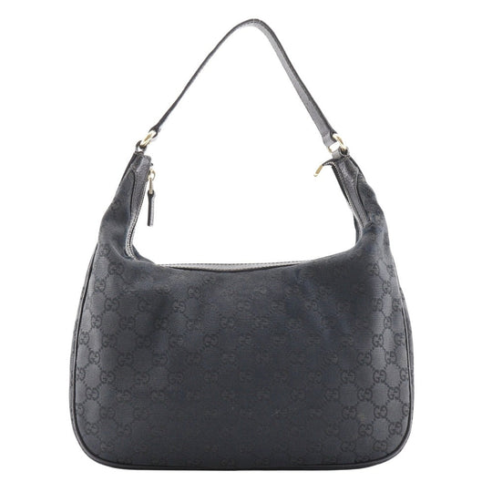 GUCCI Shoulder Bag 153010 GG canvas black one belt Women Used Authentic