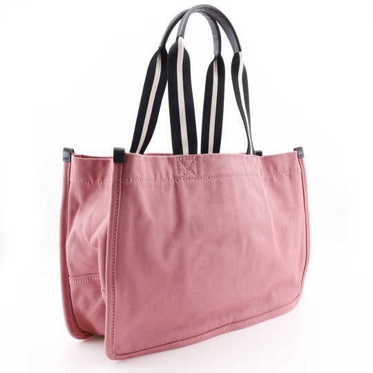MARC JACOBS Tote Bag H052M06FA21 668 canvas pink logo Women Used Authentic