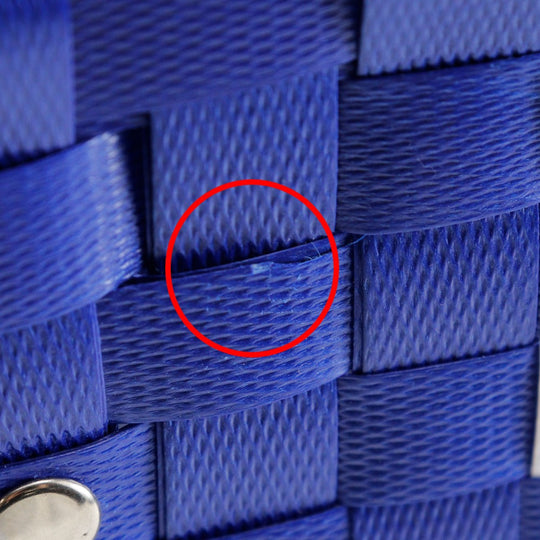 MARNI Handbag polypropylene blue basket Flower cafe picnic bag Women Used Authentic