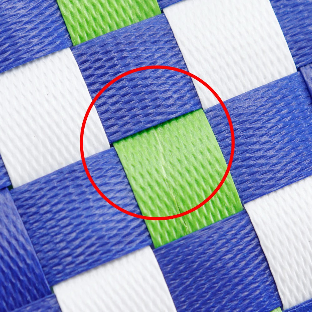 MARNI Handbag polypropylene blue basket Flower cafe picnic bag Women Used Authentic